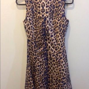 ASOS LEOPARD PRINT SKATER DRESS